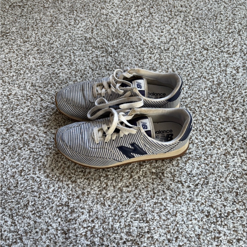 New Balance® X J.Crew Comp 100 sneakers in stripe